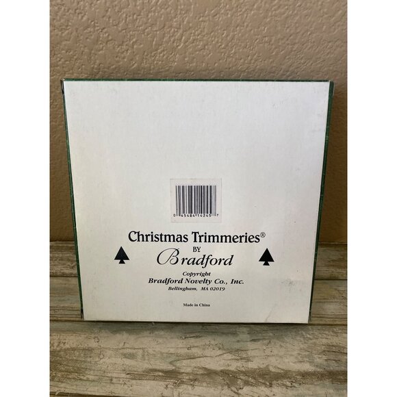 Set of 2 Vintage Bradford Christmas Trimmeries Glass Icicle Ornaments in Box - Picture 7 of 11